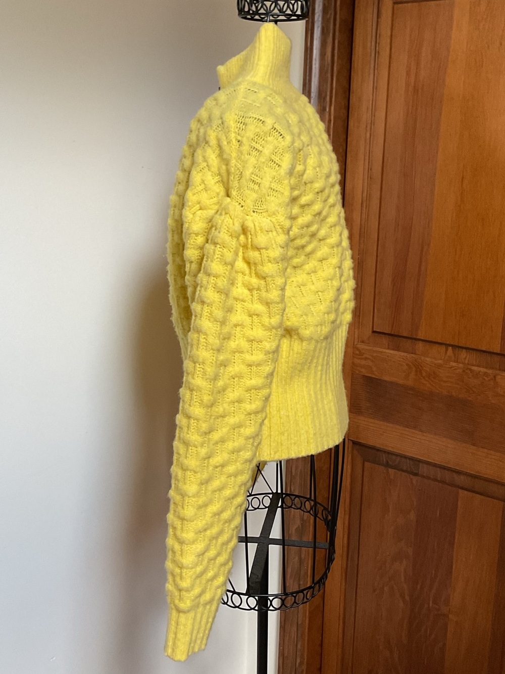 Maeve Buttercup Textured Knit Jacket Cardigan Sweater Size Small - Picture 4 of 7